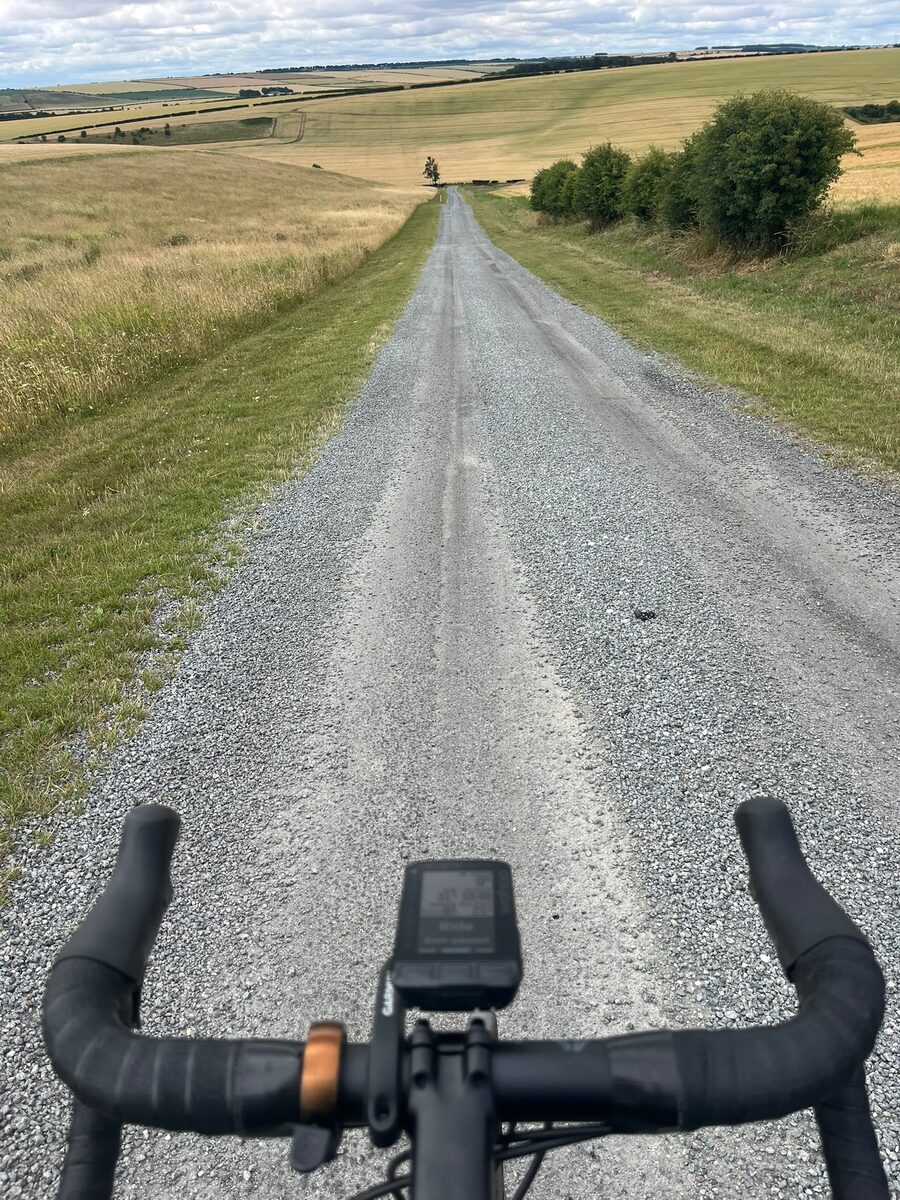 Cycling near Bridlington