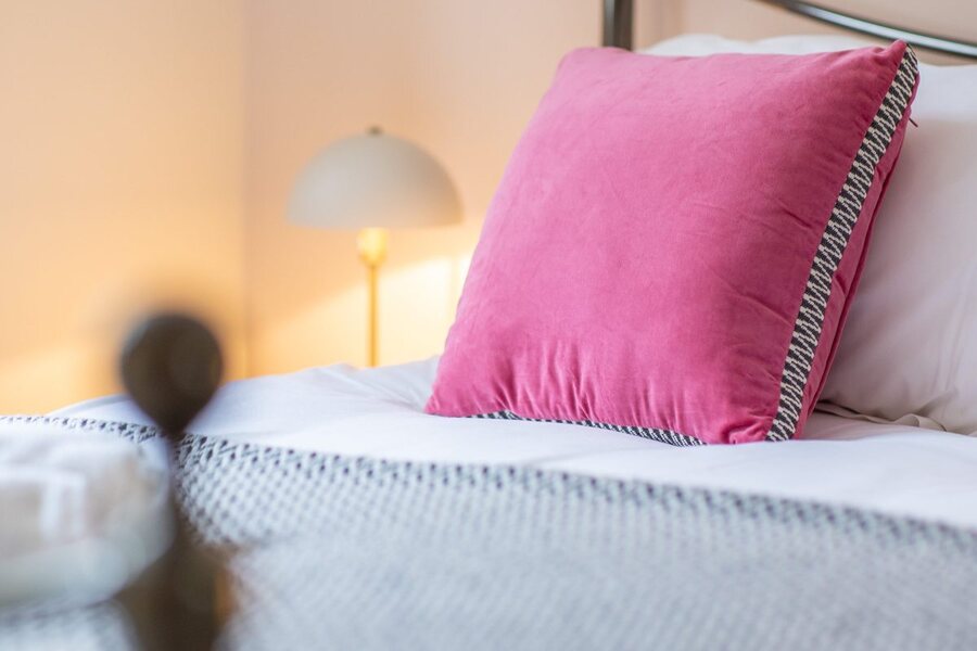 Bedroom detail at Pinfold Gardens
